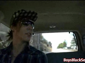 Interracial hardcore gay bareback fucking 09