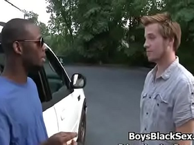 Blacks on boys - gay interracial nasty fuck video 21