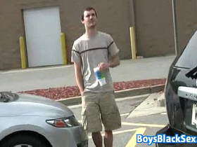 Muscular blacg gay dude fuck white twink with his bbc 05