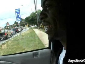 Blacks on boys - bareback gay interracial hardcore fucking 17